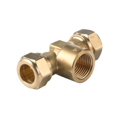 VSH Super T-koppling 18xRp1/2"x18 - Mässing, För VVS-installation - RSK 1965224