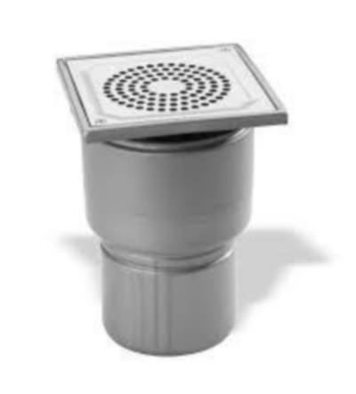 ACO 97304 Rostfri golvbrunn med justerbar överdel – för betong- och klinkergolv | utan vattentätning