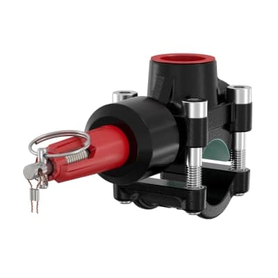 T-plus typ 10 koppling i gjutjärn för stålrör 42,4mm x G25