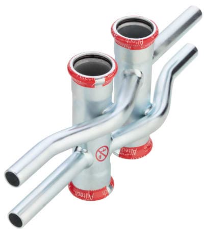 Altech Press M-profil stamfördelare 15x15mm dubbel elförzinkad