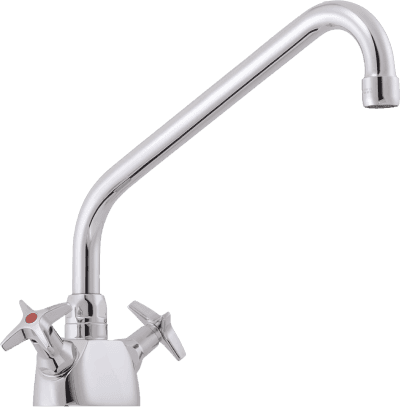 FM Mattsson Rogen köksblandare 2-grepps med svängbar pip 360° krom