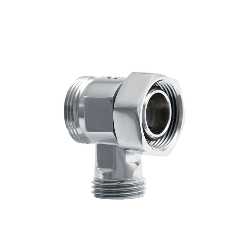 Mellankoppling G15 med avstängning, förkromad, M26x1,5 x M26x1,5, Trio Perfekta