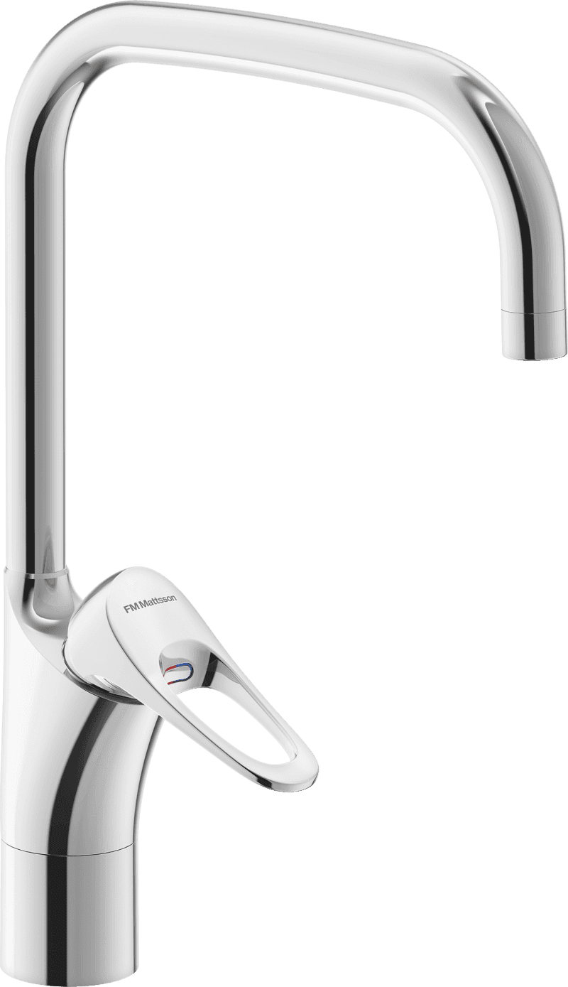 FM Mattsson 9000XE Köksblandare med U-pip, blyfri och energibesparande i krom