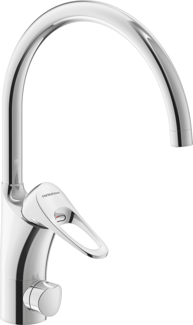 FM Mattsson 9000XE Köksblandare med C-pip, blyfri, krom, energibesparande