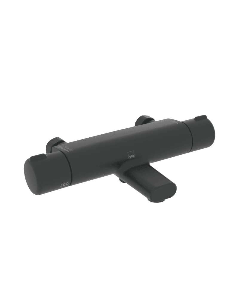 Oras Nova 7462G-33 Termostatblandare för dusch och badkar, svart matt