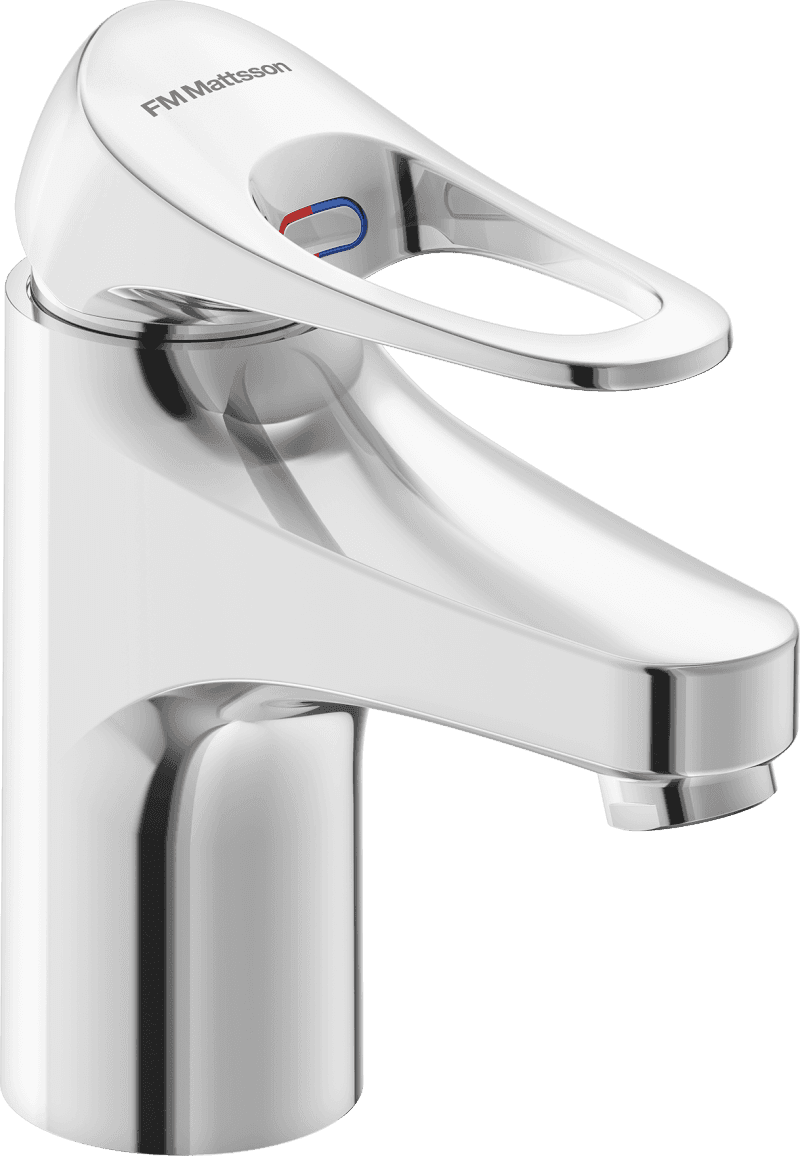 FM Mattsson 9000XE Tvättställsblandare Krom Einsgrepp blyfri Mässing
