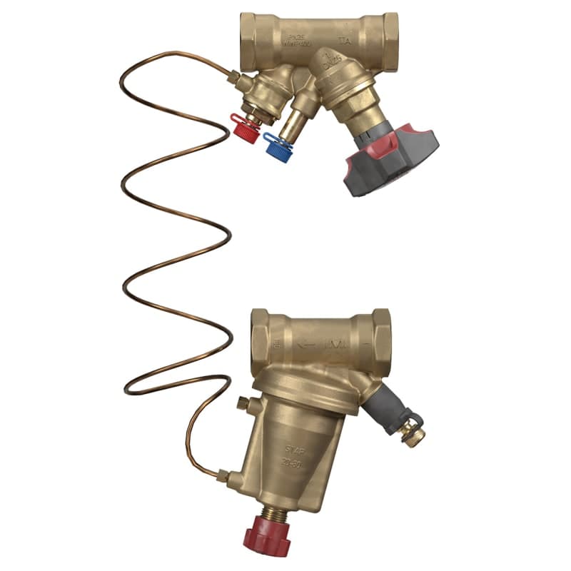 TA STAP/STAD DN15/10 Duopack för differenstryck/injustering, mässing