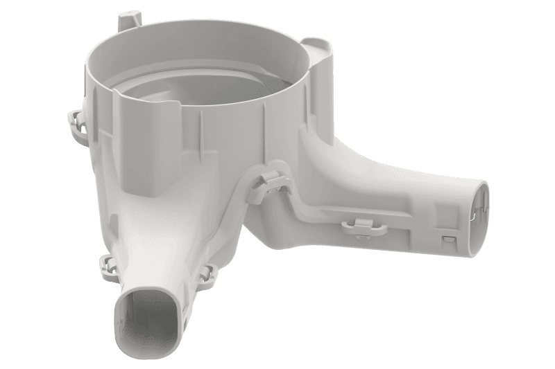 Vattenfördelare IDO Trevi/Gloss för synlig cistern, vit 100x240x75mm