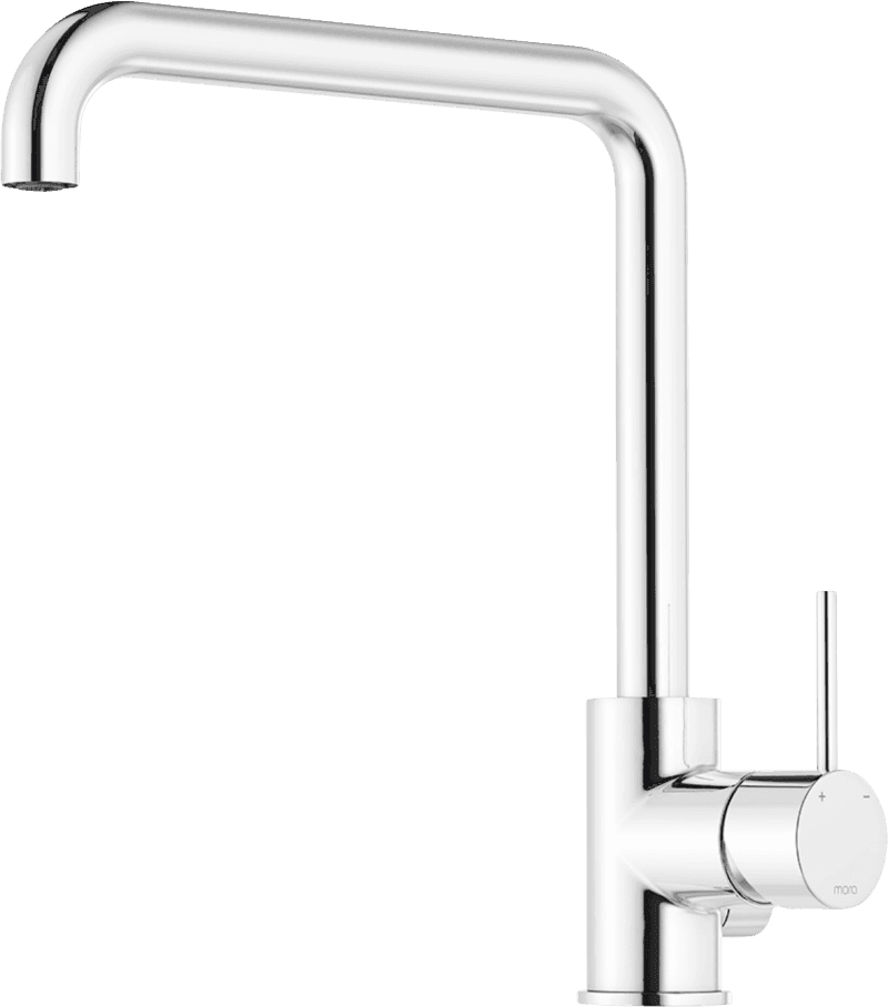 FM Mattsson INXX II sharp köksblandare med Diskmaskinsavstängning | svängbar pip, krom