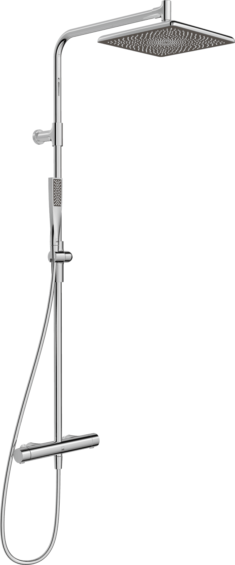 Oras Aurelia 4757 Duschsystem med termostat, takdusch och pinnhanddusch