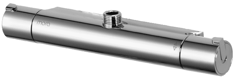 MORA REXX T5 Termostat Duschblandare Förkromad med säkerhetsspärr 38°