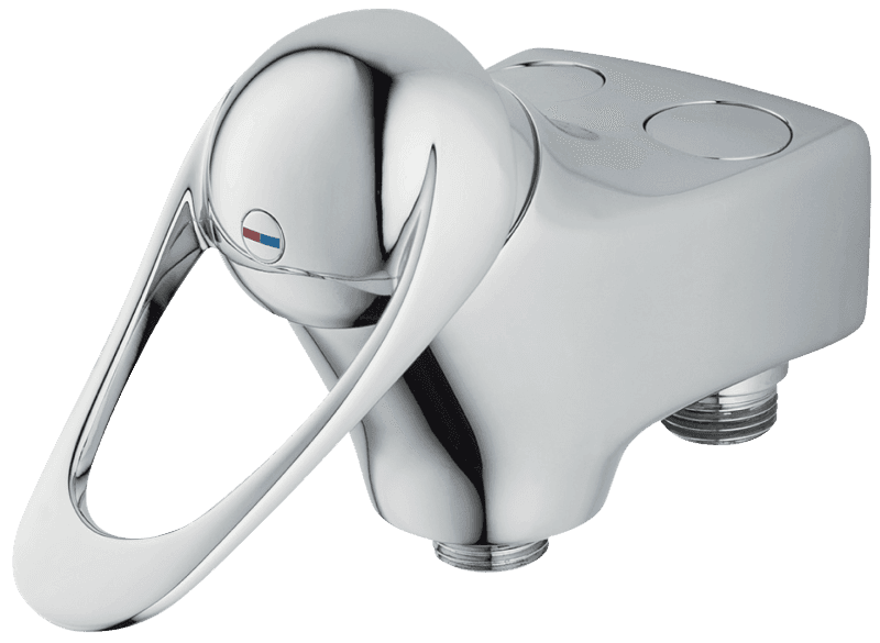 FM Mattsson 9000E Vägghängd Duschblandare 1-grepp Förkromad Mässing