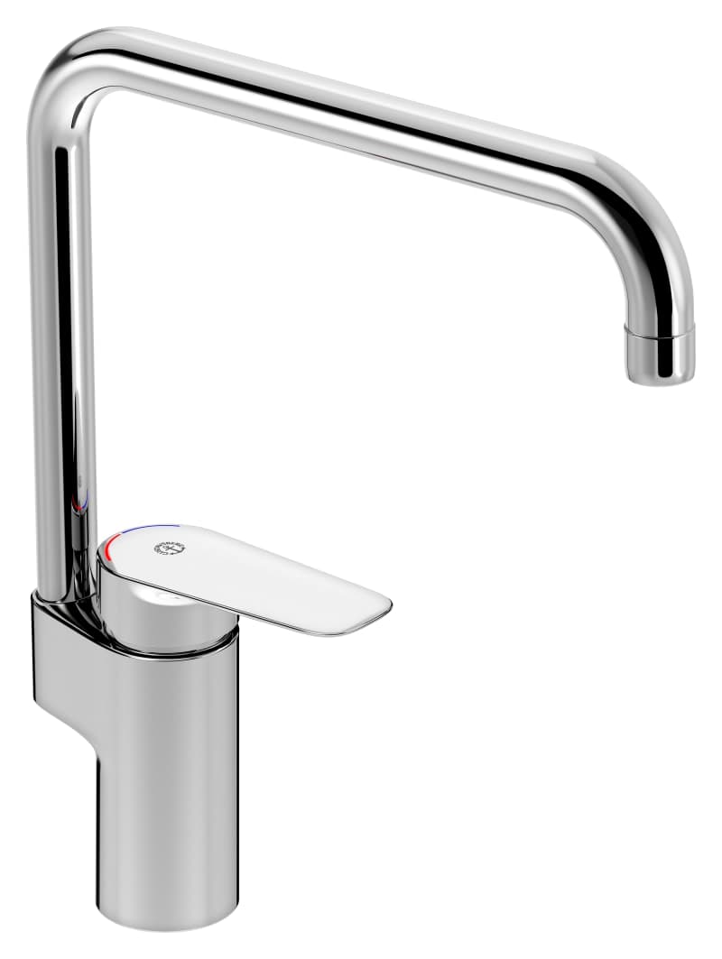 Köksblandare Atlantic - hög pip, förkromad, ettgrepps, Gustavsberg AB