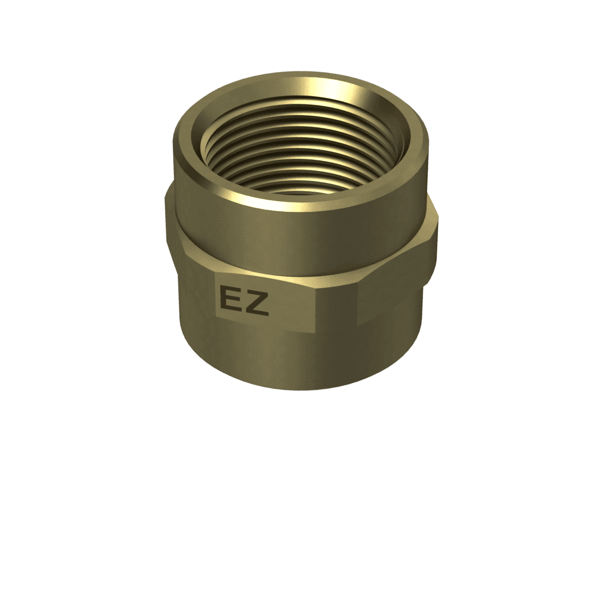 Ezze Metallmuff G80 Invändig Gänga 2 Rak Anslutningar - RSK 1988104