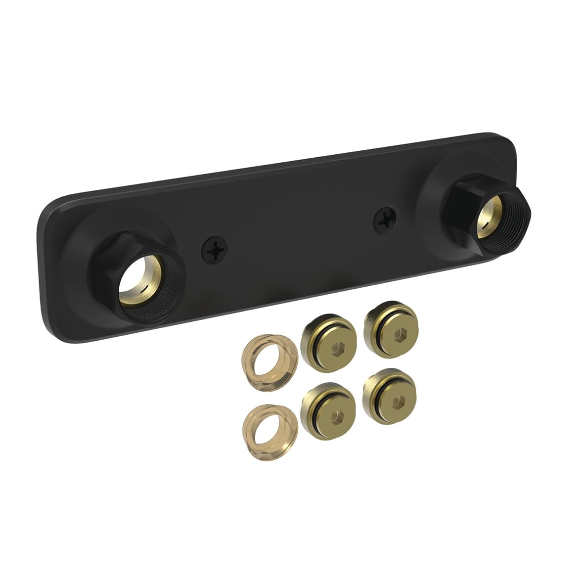 System Vatette V6 Blandarfäste 160 CC Svart Mässing - RSK 8265187