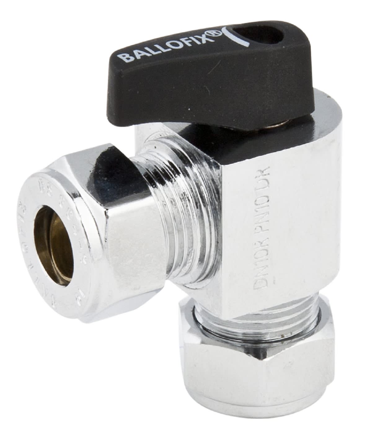 Ballofix Minikulventil Vinkel 15x15 Förkromad - 10 bar - RSK 8541892