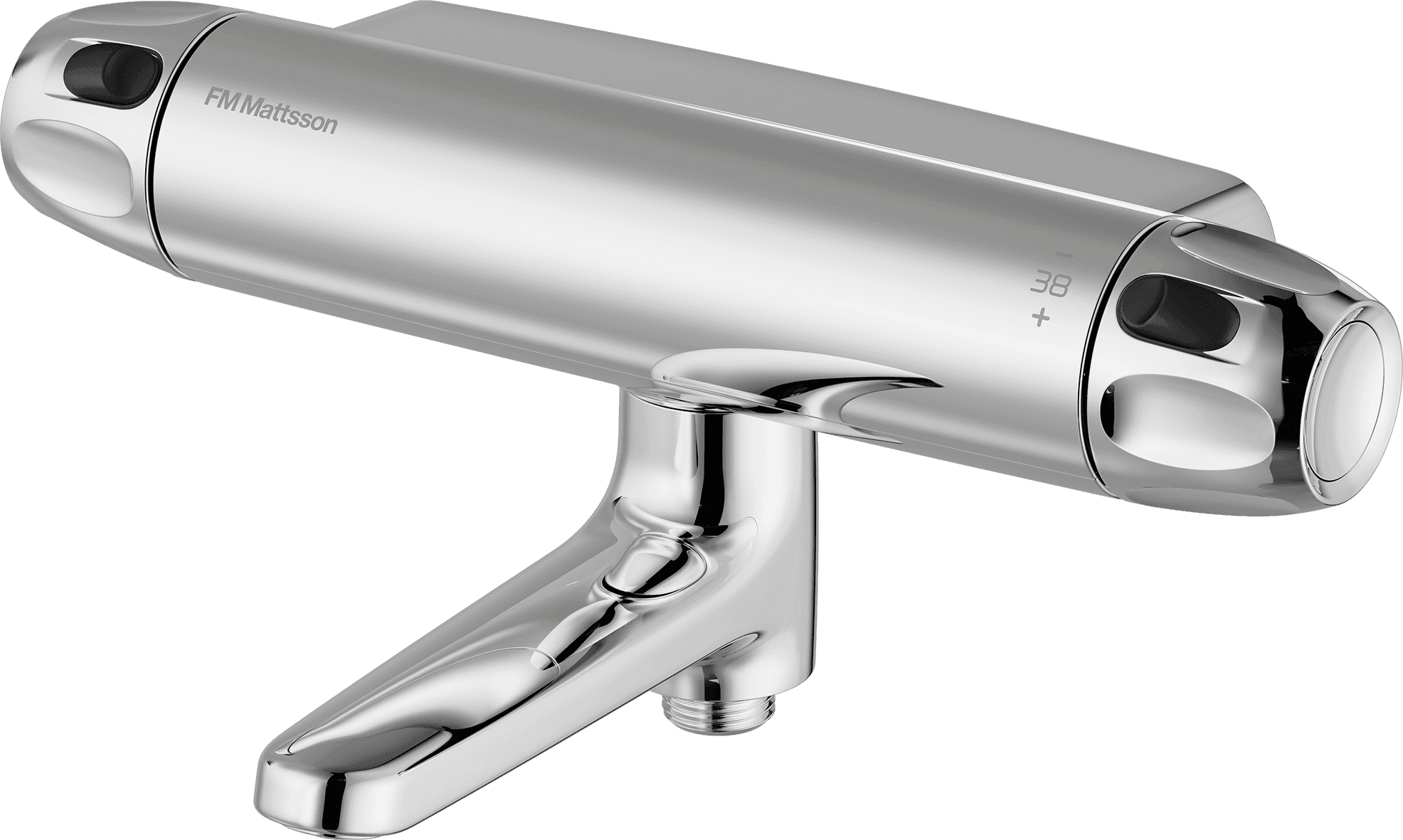 FM Mattsson 9000XE Termostatisk Badkarsblandare Krom - RSK 8362220