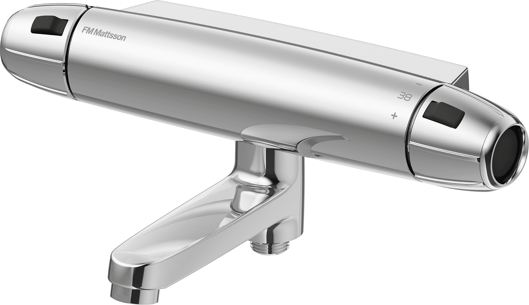 FM Mattsson 9000E II Termostatblandare Krom - Badkar - RSK 8343245