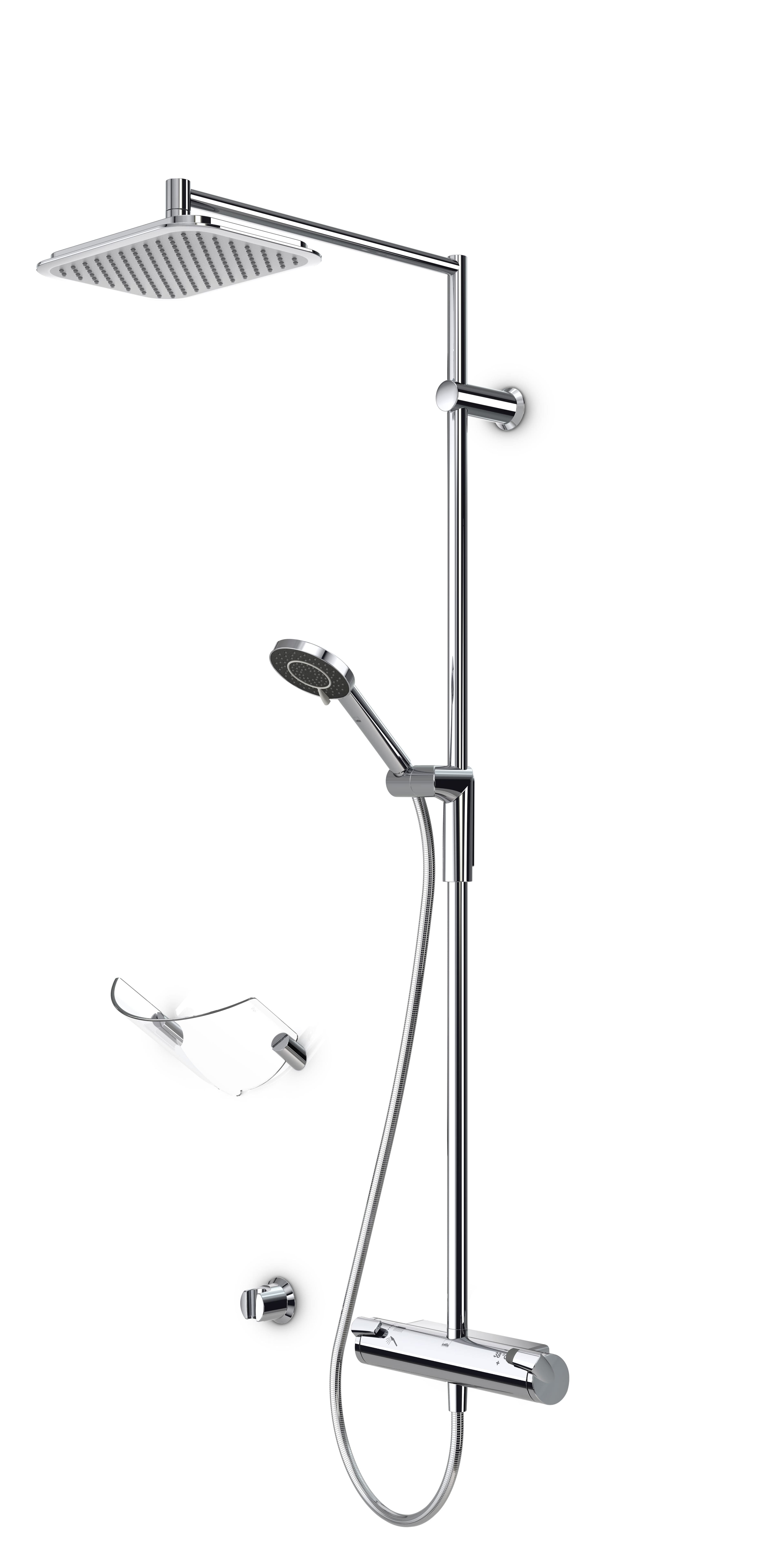 Oras Optima Rain Takduschset 160cc Krom - Termostatblandar - RSK 8343754