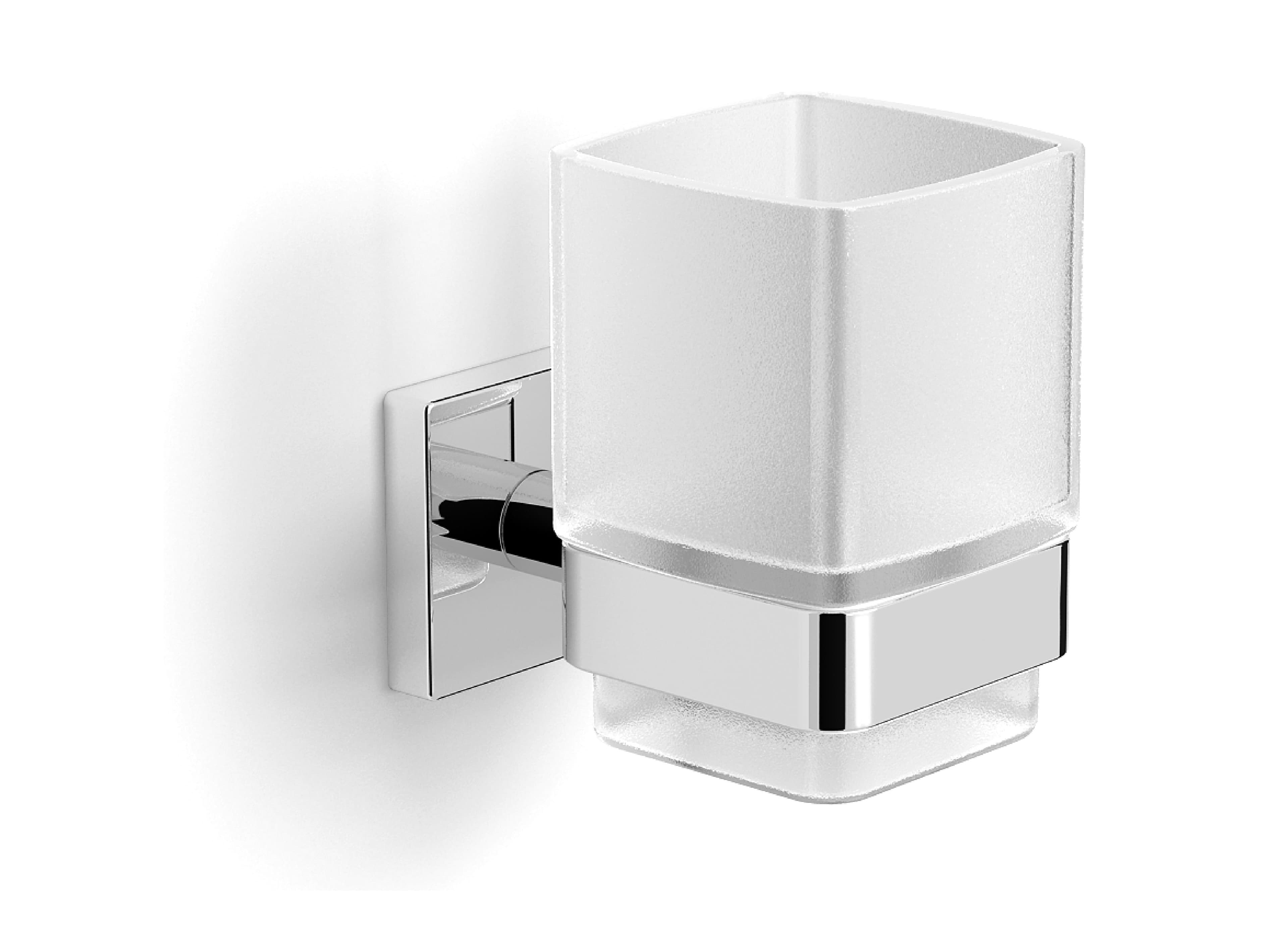 Alterna S-Line Tandborsthållare i förkromad mässing med vägghållare