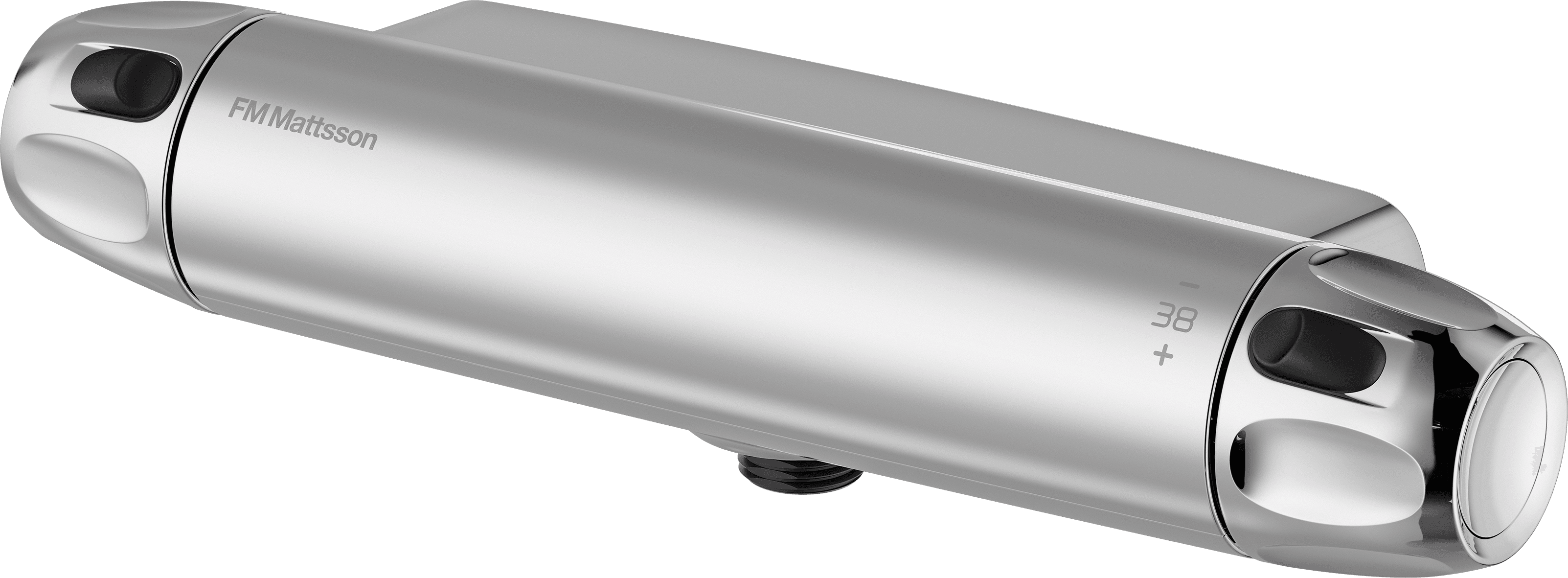 FM Mattsson 9000XE Termostatblandare för dusch, krom, blyfri, Eco Flow