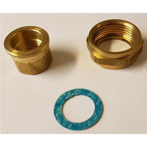 SIEMENS Plankoppling DN25 ALG25.1 Mässing med Nippel och Mutter, Invändig Gänga